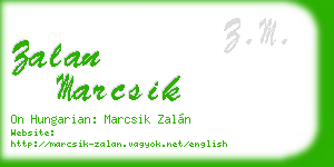 zalan marcsik business card
